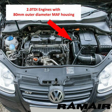 Load image into Gallery viewer, Performance RamAir Foam Air Filter &amp; Heat Shield Induction Kit – Audi, Seat &amp; VW 1.9 &amp; 2.0 TDI – MK5 &amp; MK6 Golf, Leon, A3