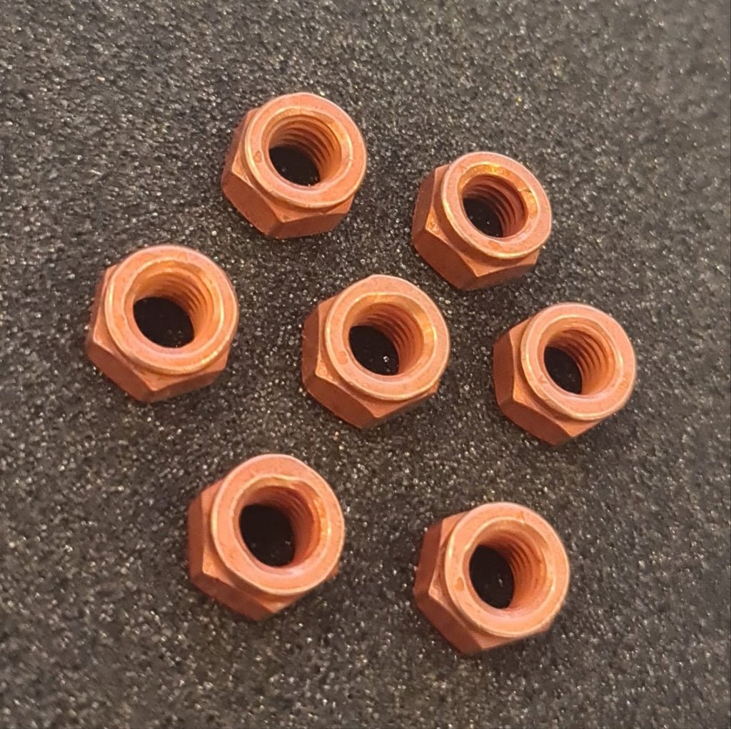 M10 15mm Socket Copper Exhaust Downpipe Turbo Nuts