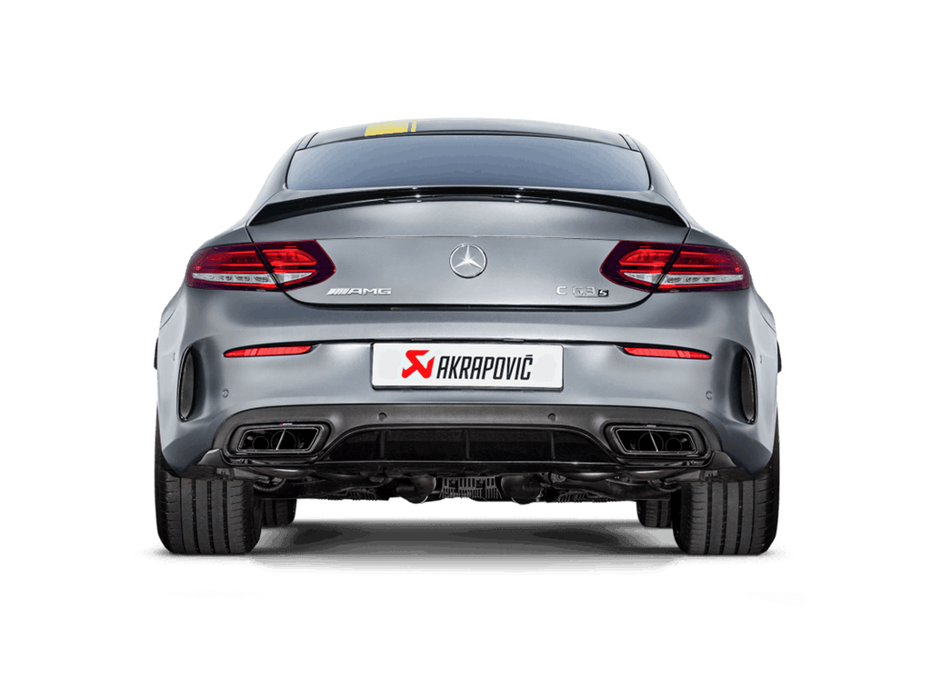Mercedes AMG C63 Coupe (C205) | Akrapovic | Evolution Line System - For vehicles with Mercedes-AMG Performance exhaust System - For vehicles without Mercedes-AMG Performance exhaust System