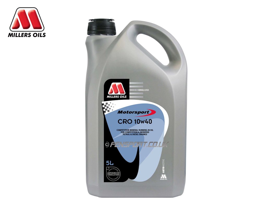 Millers - Running in Engine Oil - CRO 10w40 - 5 Litre