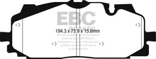 Load image into Gallery viewer, EBC Audi Volkswagen Yellowstuff Street and Track Front Brake Pads - Akebono Caliper (Inc. C8 A6, D5 A8,  4M Q7 &amp; CR Touareg)