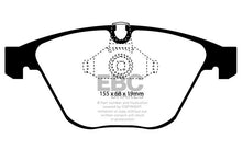 Load image into Gallery viewer, EBC BMW E60 E63 E65 E82 Bluestuff NDX Trackday Front Brake Pads - ATE Caliper (Inc. 135i, 520i, 630i &amp; 730i)