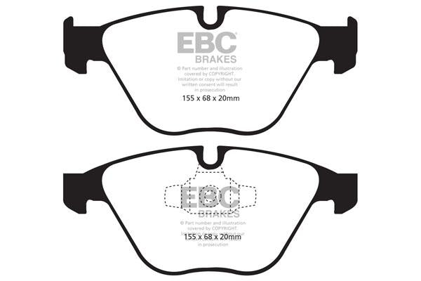 EBC BMW E90 E91 E84 E89 Bluestuff NDX Trackday Front Brake Pads - ATE Caliper (Inc. 318i, 320i, X1 & Z4)