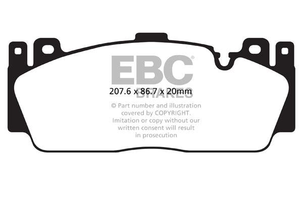 EBC BMW F10 F12 F13 F87 Bluestuff NDX Trackday Front Brake Pads - Brembo Caliper ( M2 Competition, M5 & M6)