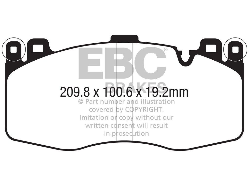 EBC BMW F85 F86 Bluestuff NDX Trackday Front Brake Pads (X5 M & X6 M)