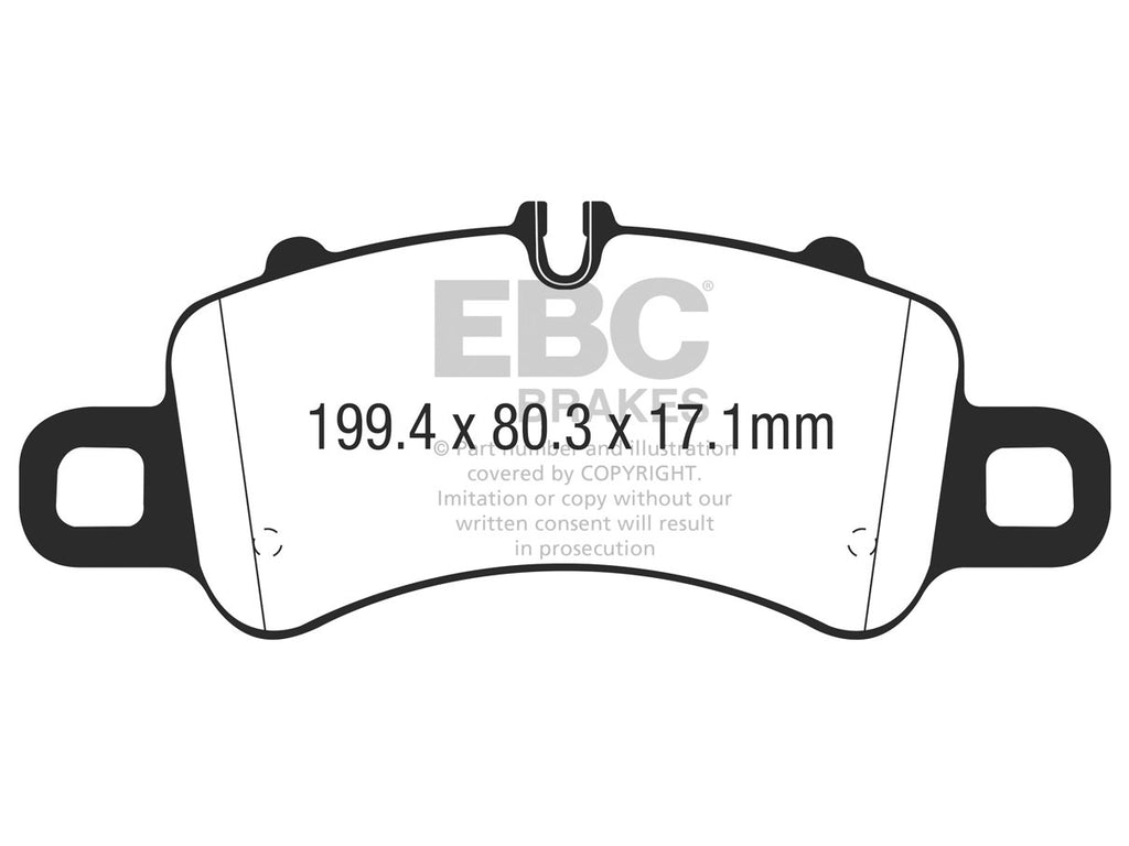 EBC Porsche 991/2 718 Bluestuff NDX Trackday Front Brake Pads - Brembo Caliper (Inc. Carrera, Carrera 4, Boxster GTS  & Cayman GTS)