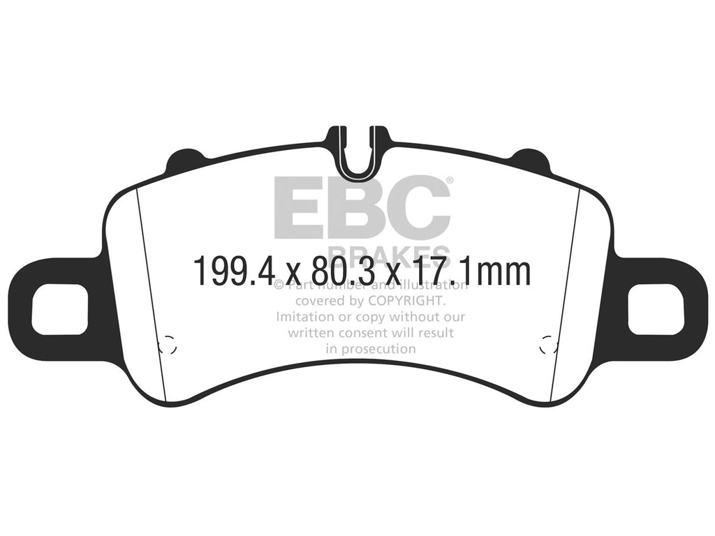 EBC Porsche 991/2 718 Redstuff Sport Front Brake Pads - Brembo Caliper (Inc. 911 Carrear, 911 Carrear 4, Boxster GTS & Cayman GTS)