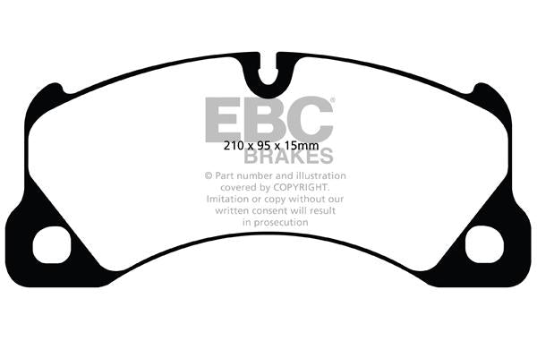 EBC Porsche Volkswagen Bluestuff NDX Trackday Front Brake Pads - Brembo Caliper (Inc. 9PA Cayenne, Macan, 970 Panamera & Touareg)