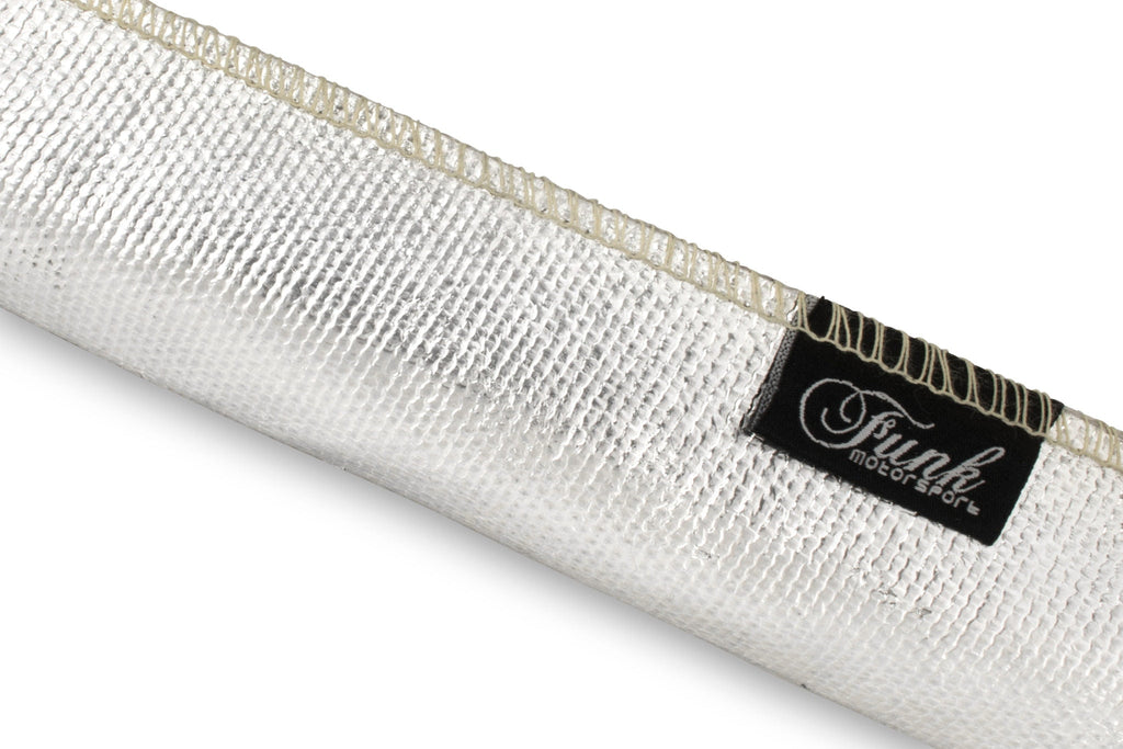 Funk Motorsport Silver Sewn Heat Sleeving ideal for fuel lines and wiring
