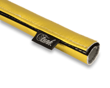 Load image into Gallery viewer, Funk Motorsport Velcro Gold Heat Wrap Sleeving ideal for fuel lines and wiring