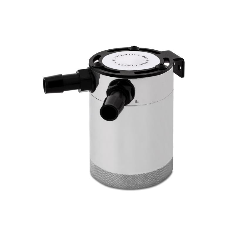 Mishimoto Universal Compact Baffled Oil Catch Can, 2-Port