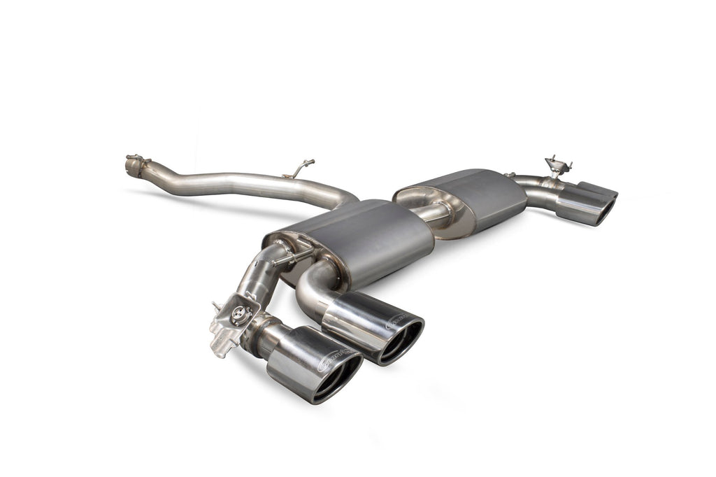 Audi TT S Mk3 Non GPF Model Only Non-resonated cat-back system (with valves)  SAUS055 Scorpion Exhaust